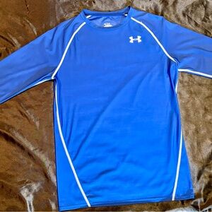 Under Armour Heat Gear Men's 3/4 Sleeve Compression Shirt Mint Condition